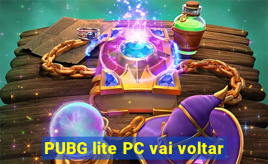 PUBG lite PC vai voltar